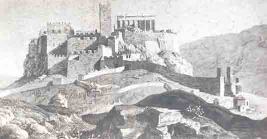 The Acropolis (by Hubisch in 1819)