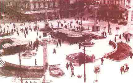 Omonias square during 1932-1936