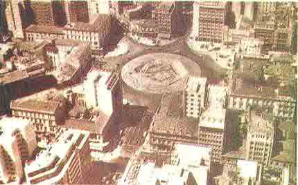 Omonias square during 1957-1958.