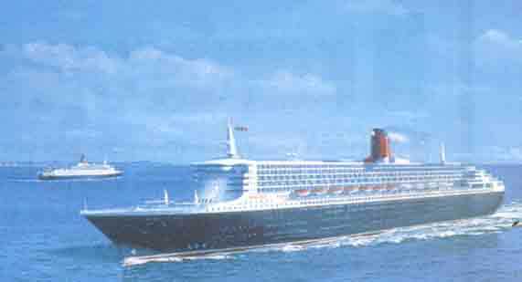 The world's largest, till now, 5 star cruise ship "Queen Mary II".